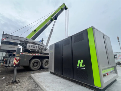 綠色能源新篇章 中聯(lián)重科首臺氫能全自主撬裝加氫站成功交付